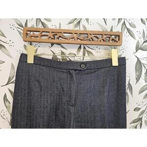 Peserico Sign Pants Gray Womens Size S Tweed Ankle